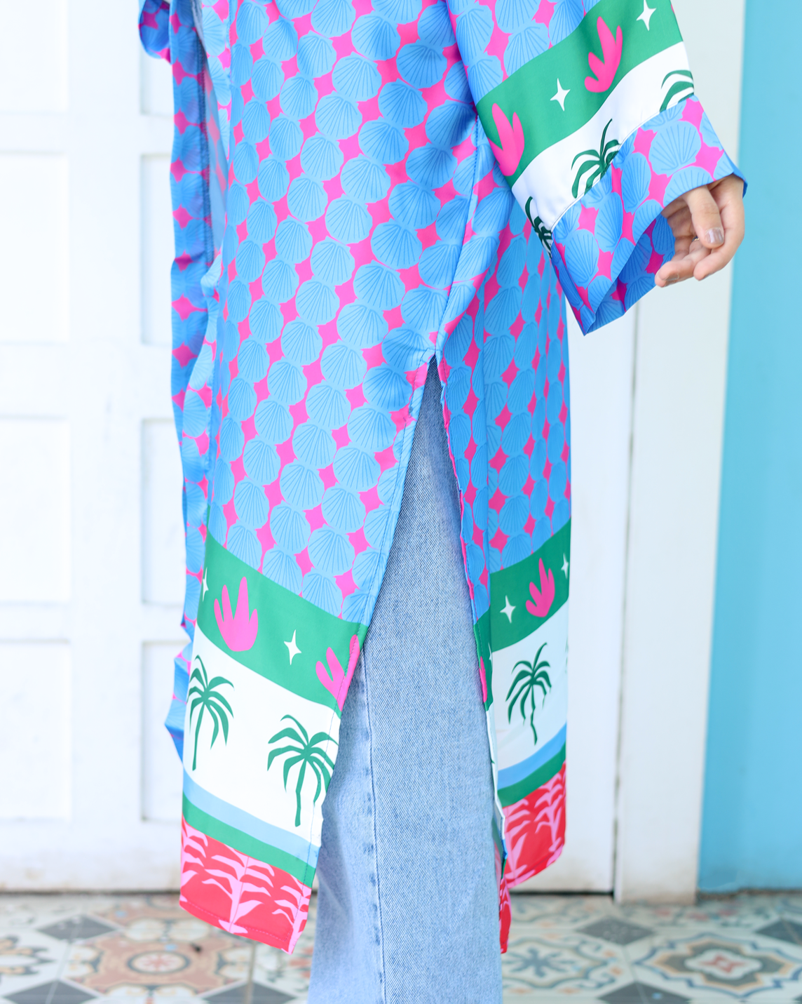Satin cardigan
