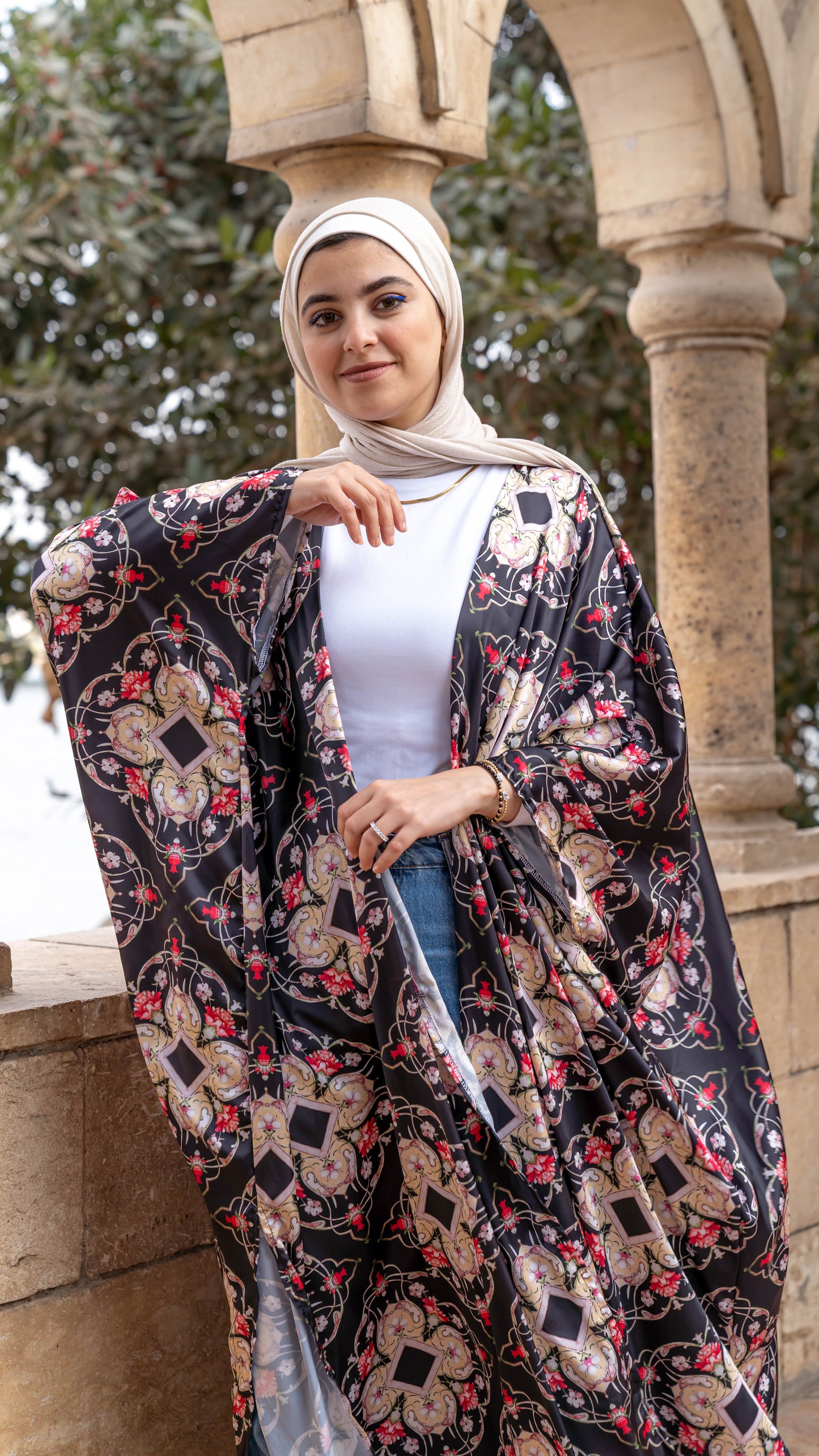 Satin kimono