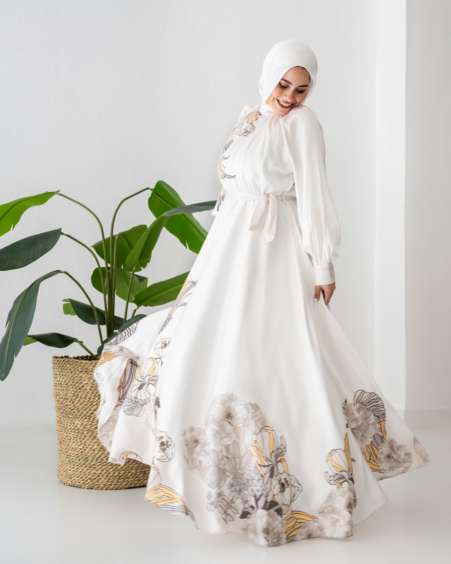 Jamila Dress in White