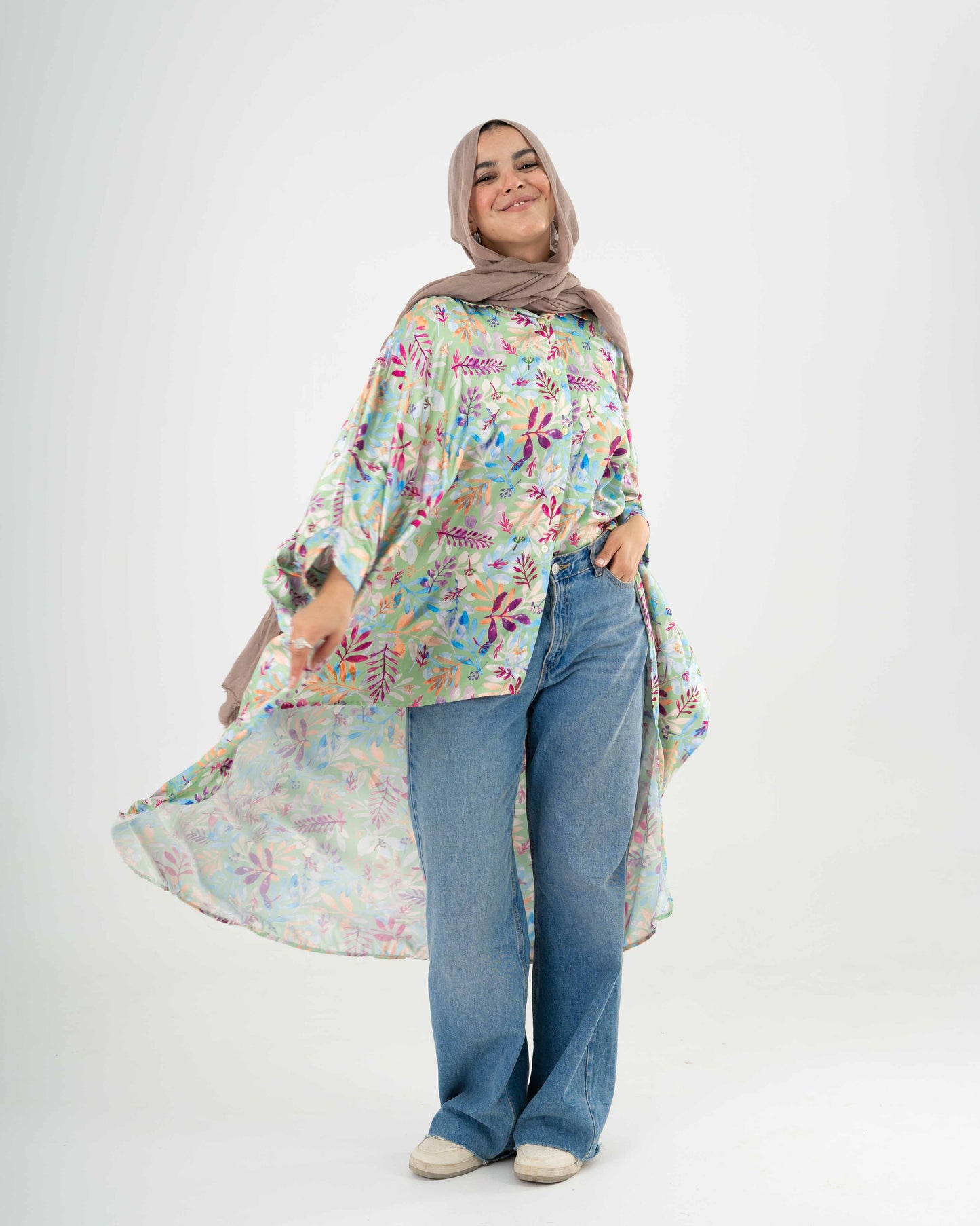 Floral Satin Shirt