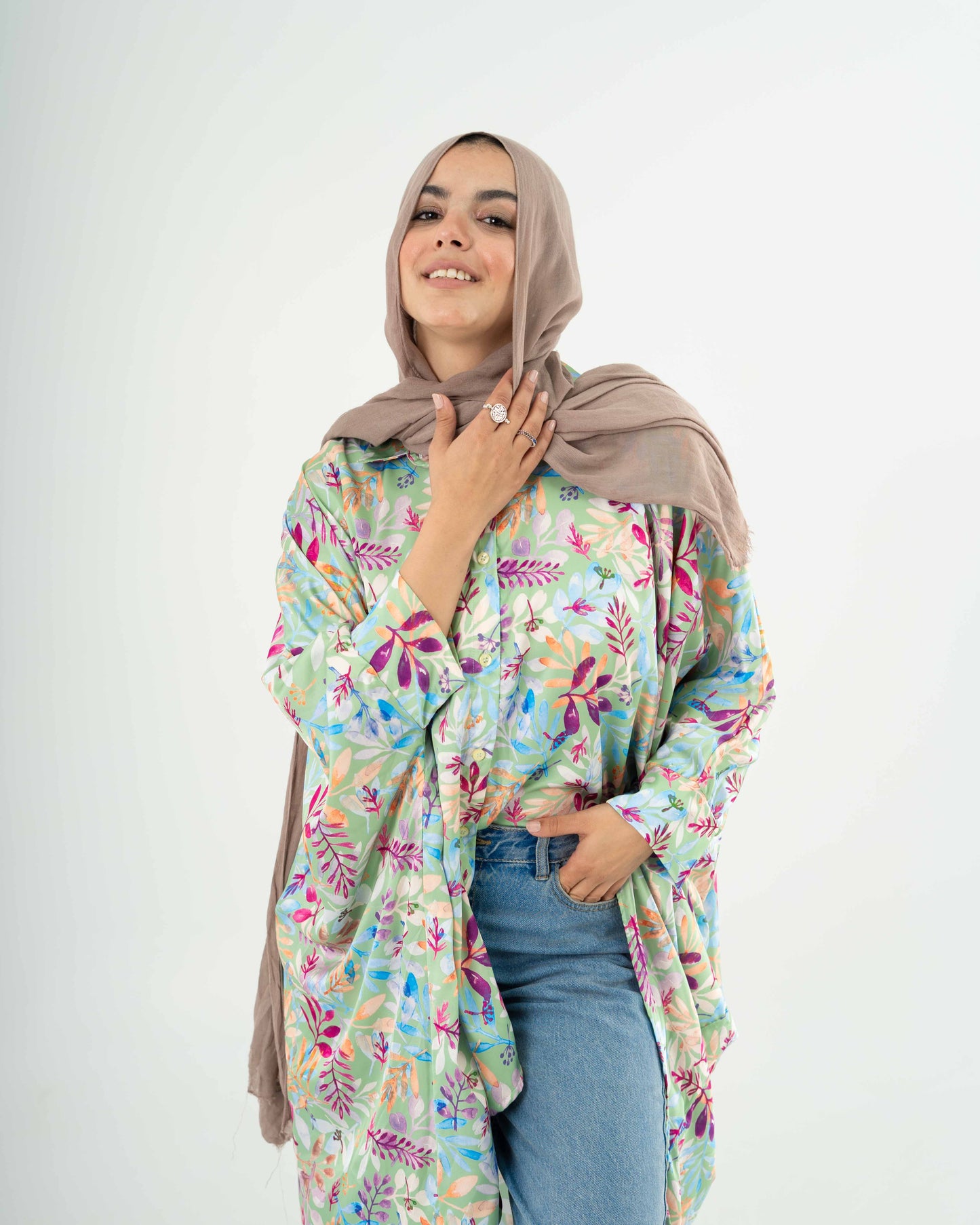 Floral Satin Shirt
