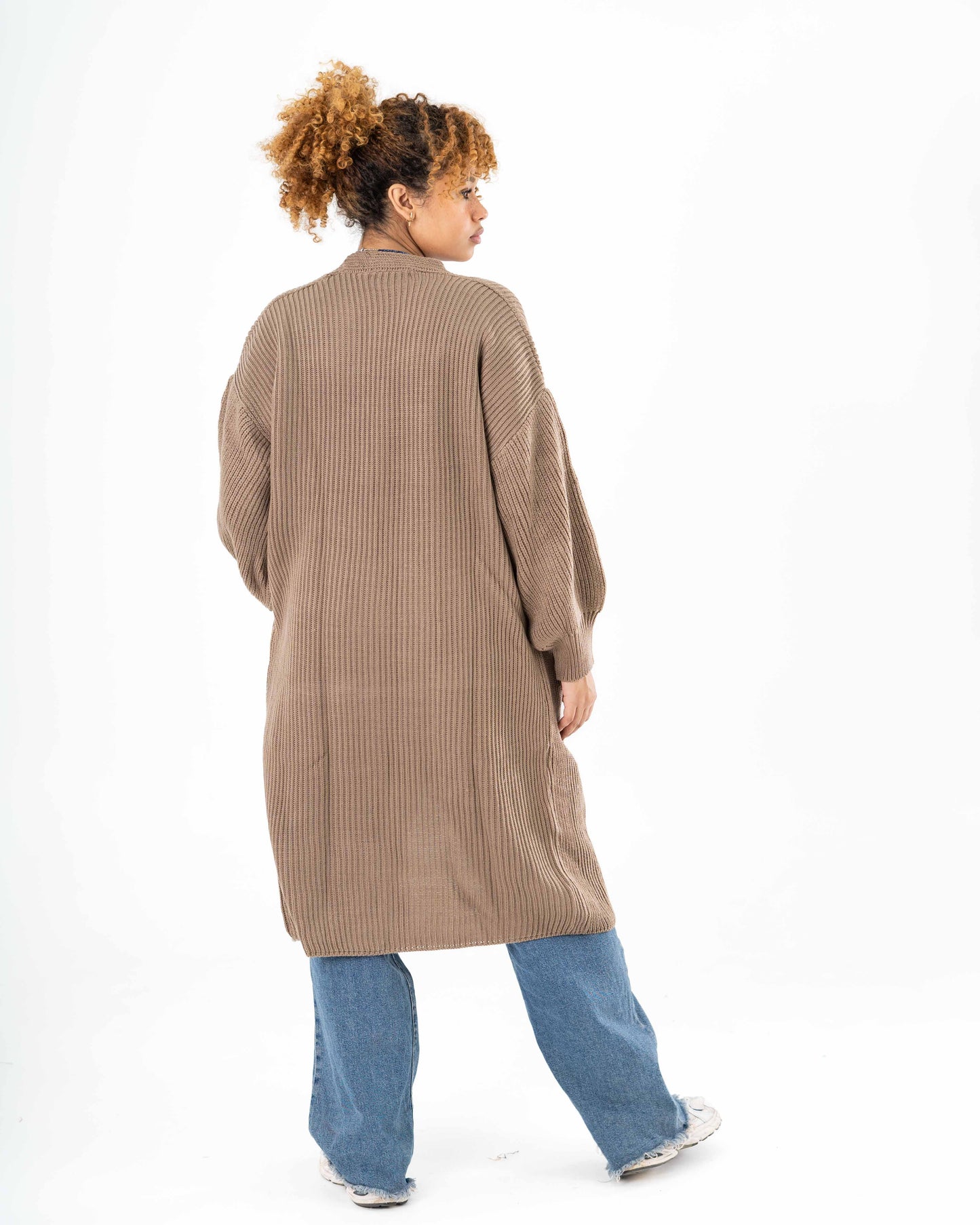 Midi Cardigan In Cafe
