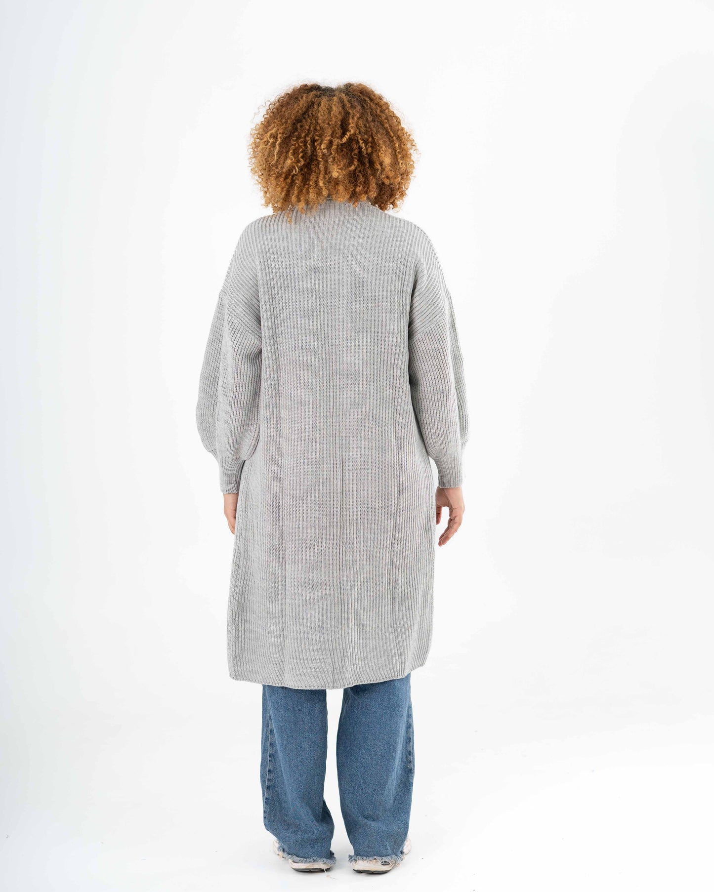 Midi Cardigan In Grey