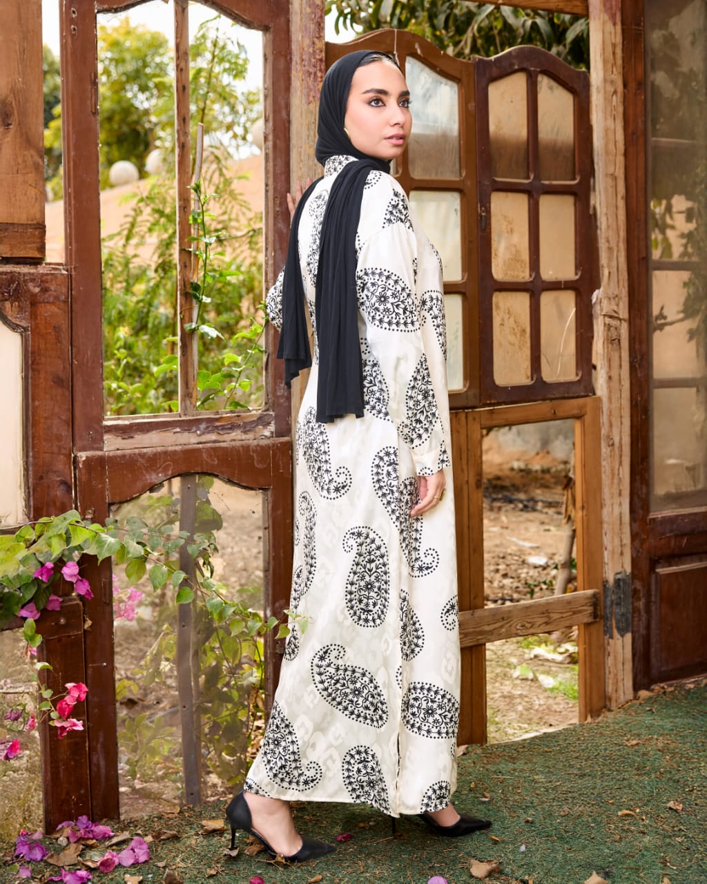 Wrap stain dress