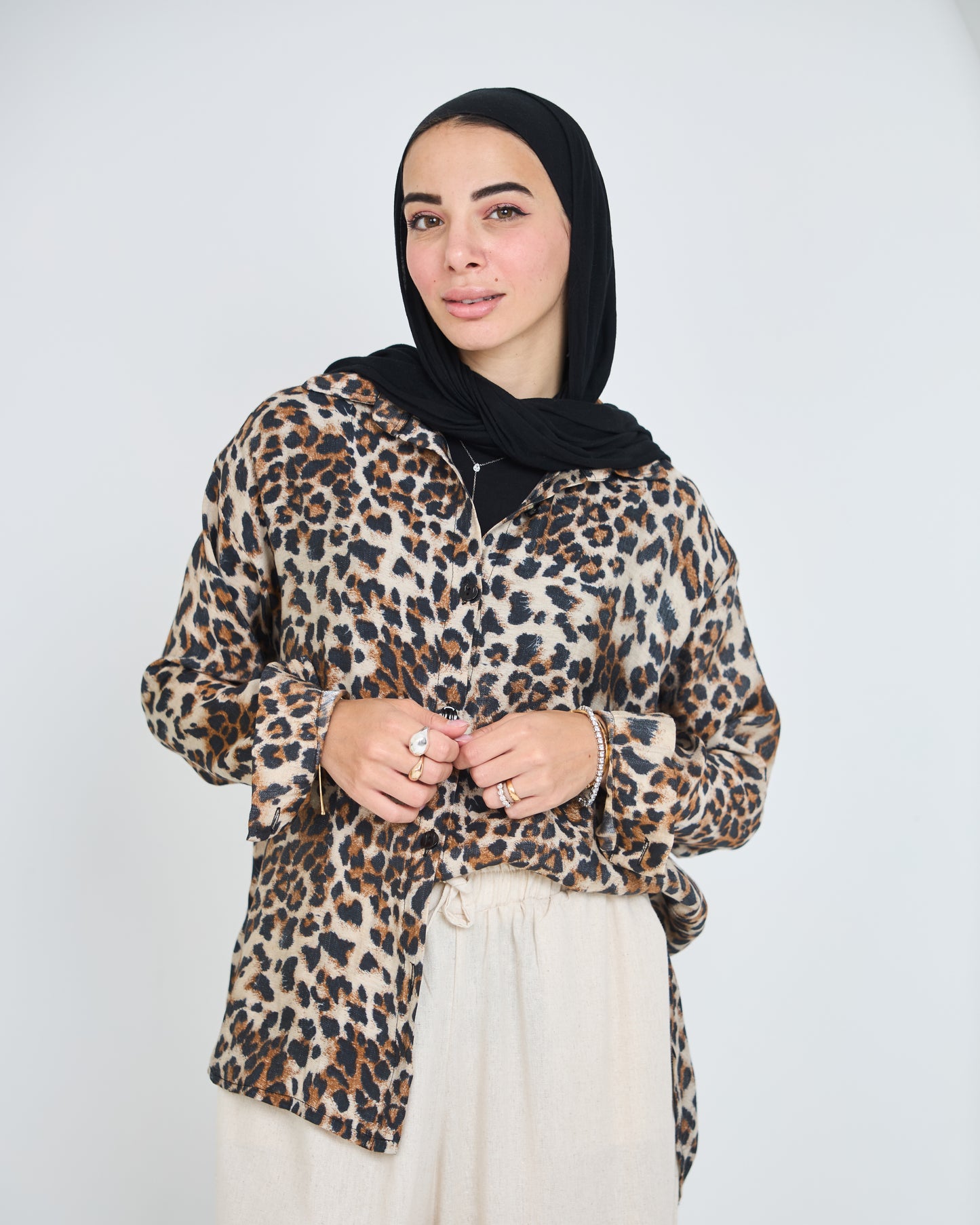Tiger shirt in beig