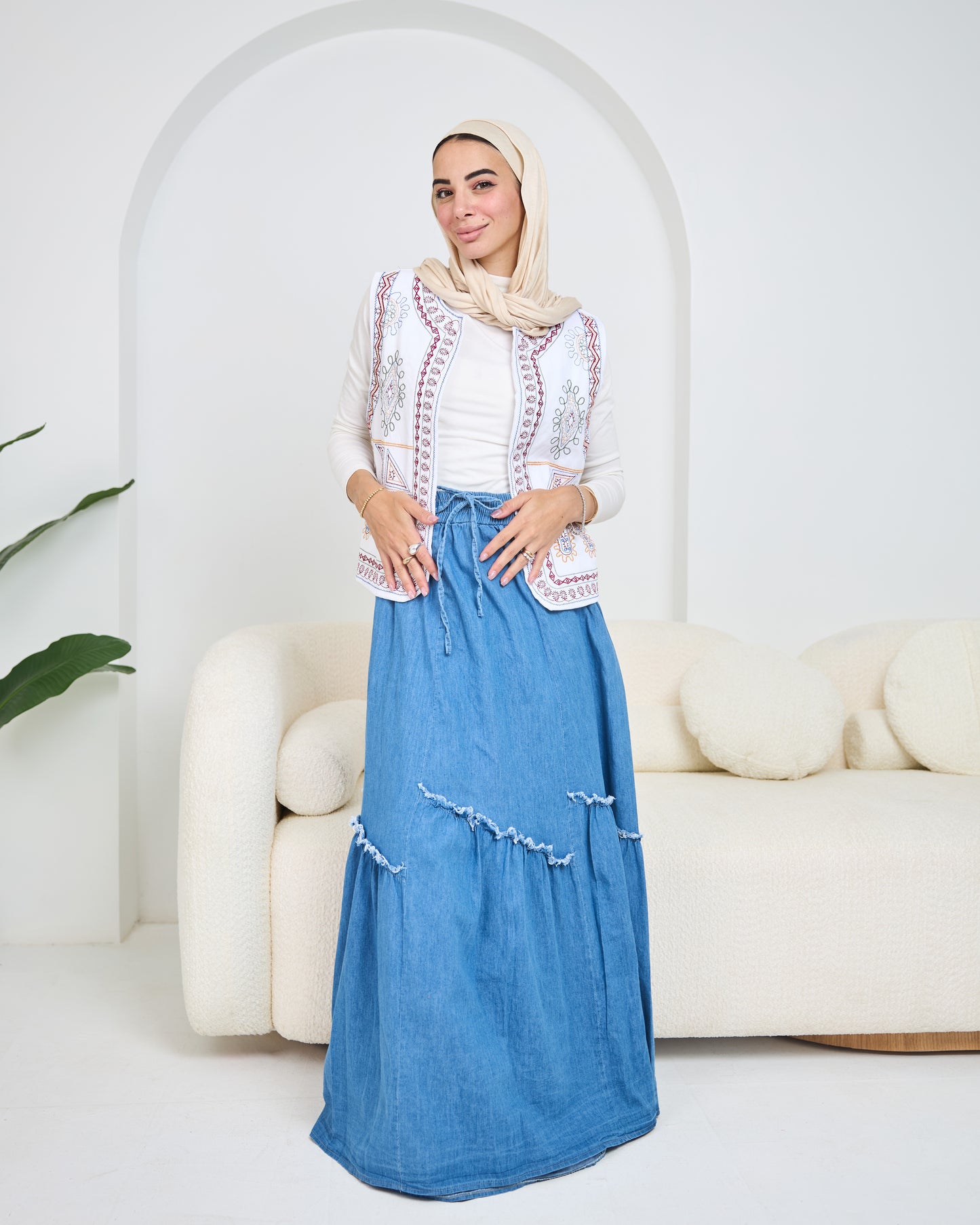 Denim skirt