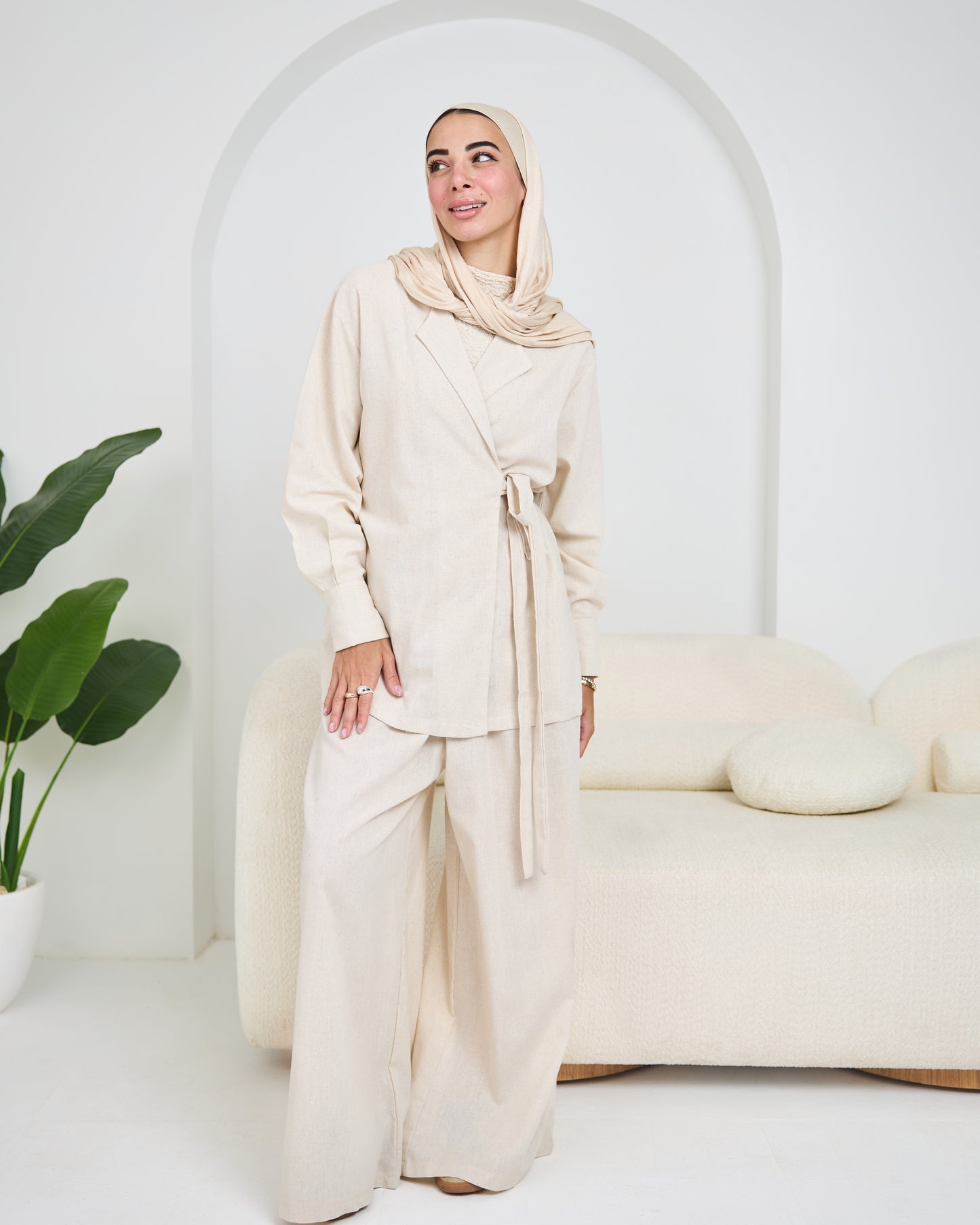 linen suit