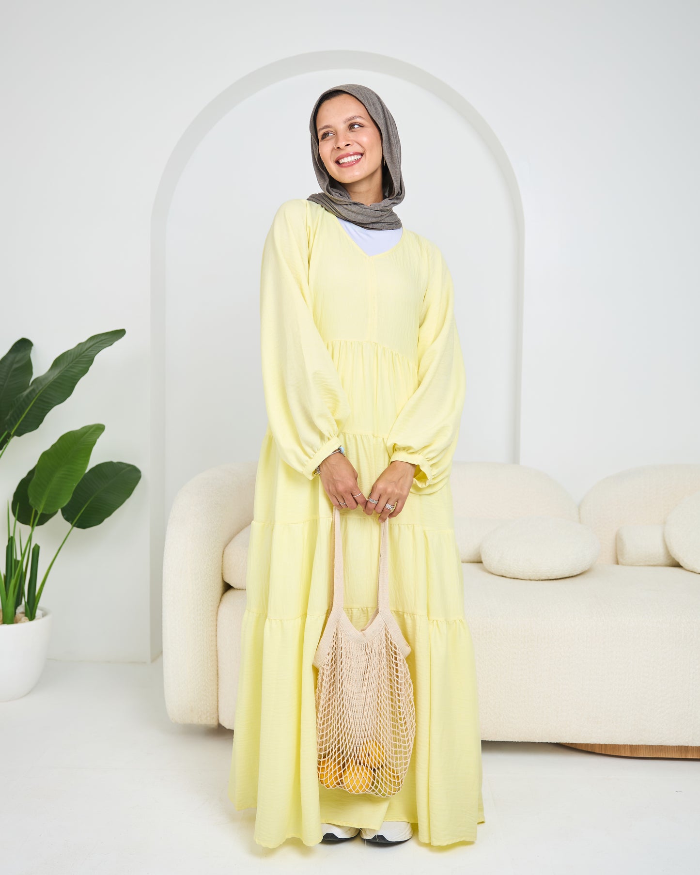 Linen Tiered Dress