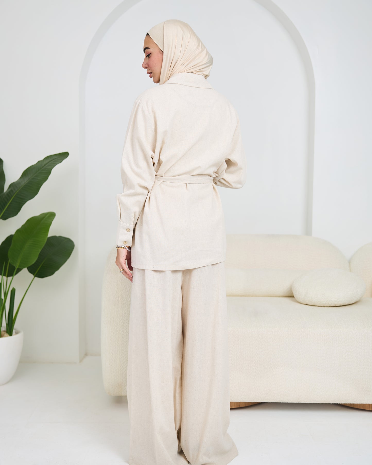 linen suit