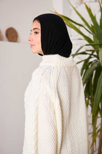 Oversized Cable-knit Sweater