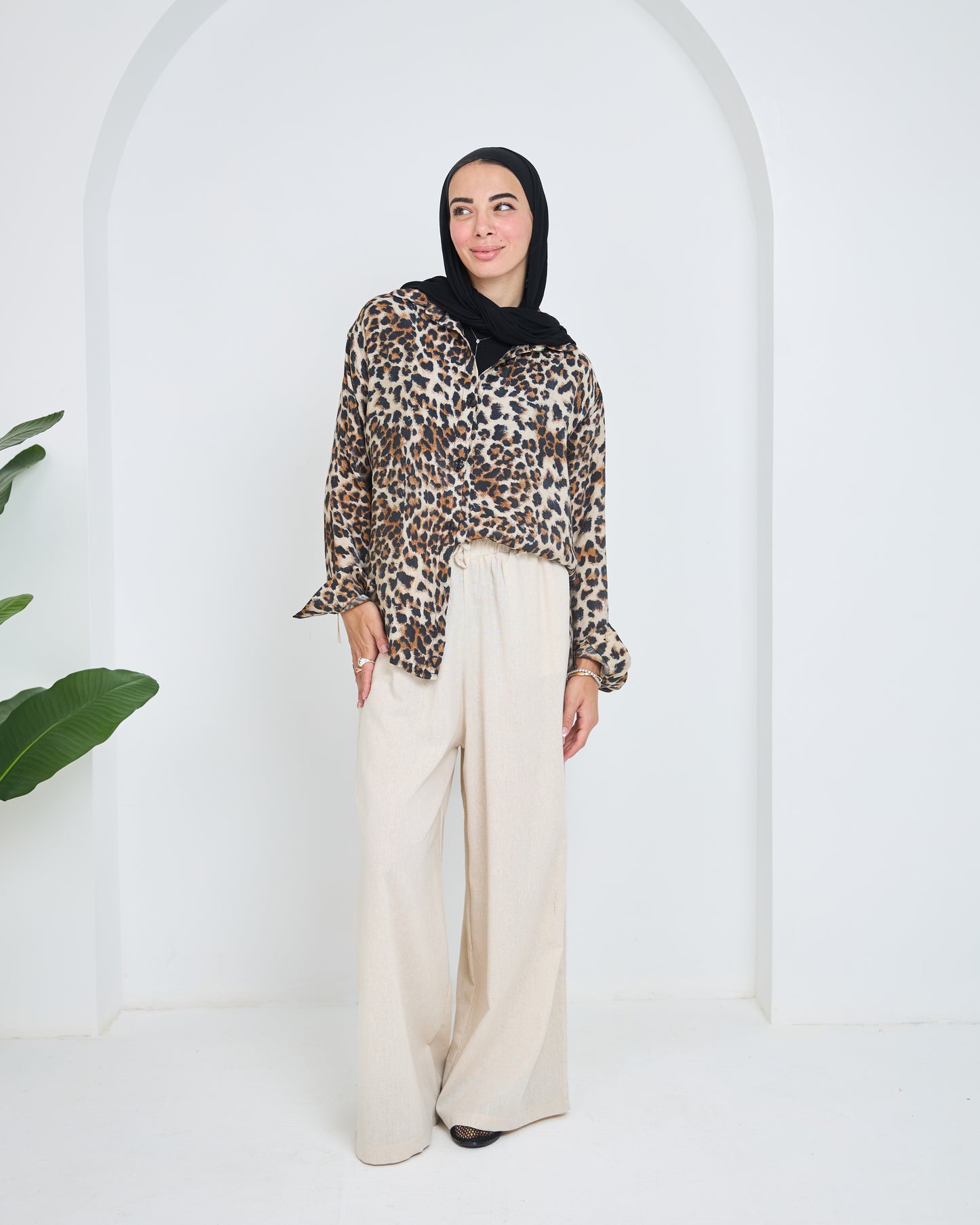 Tiger shirt in beig
