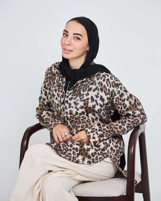Tiger shirt in beig
