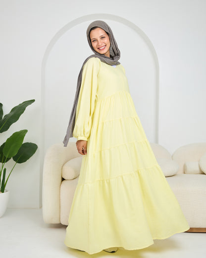 Linen Tiered Dress