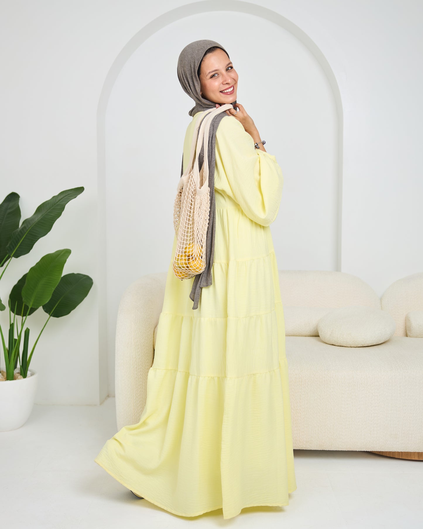 Linen Tiered Dress