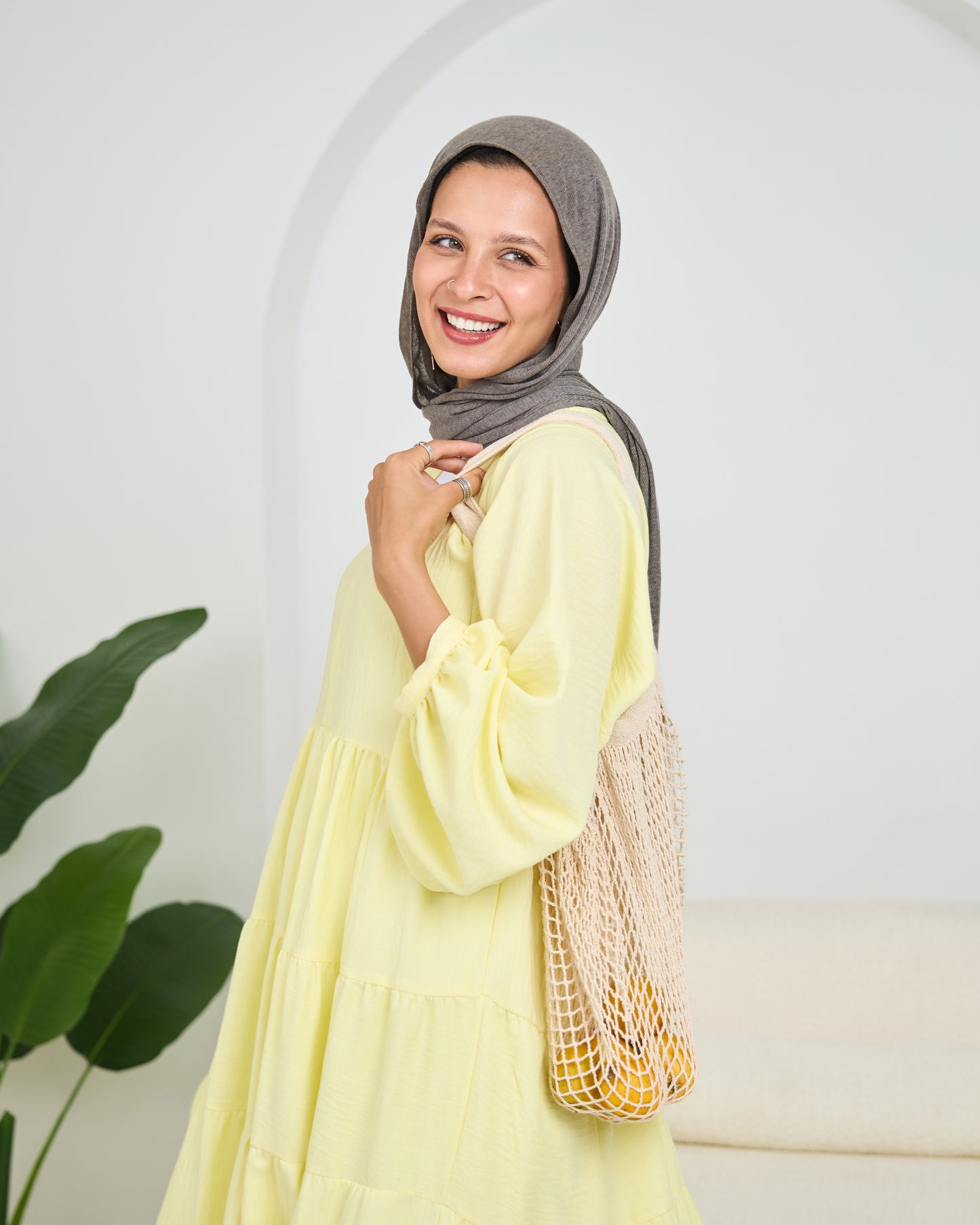 Linen Tiered Dress