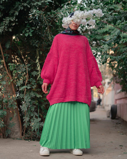 Knitted oversize pullover