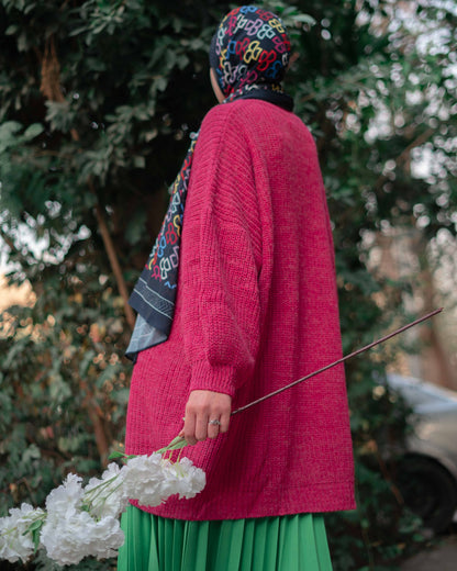 Knitted oversize pullover